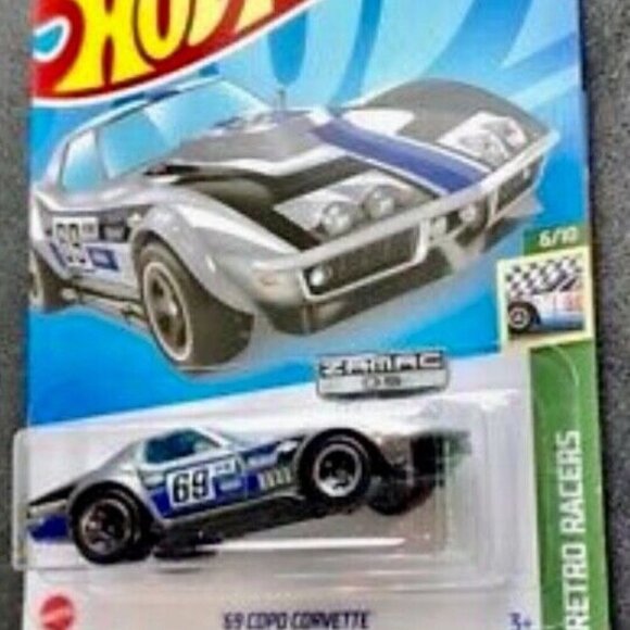 Hot Wheels ZAMAC O5 ‘69 Copo Corvette 79/250 Retro Racers 6/10 NIP - Picture 3 of 5